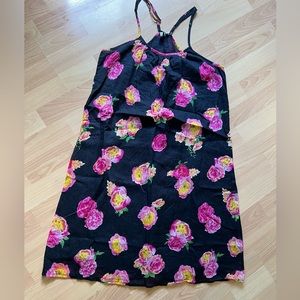 Cotton Daisy Floral Print Dress Size Medium New
